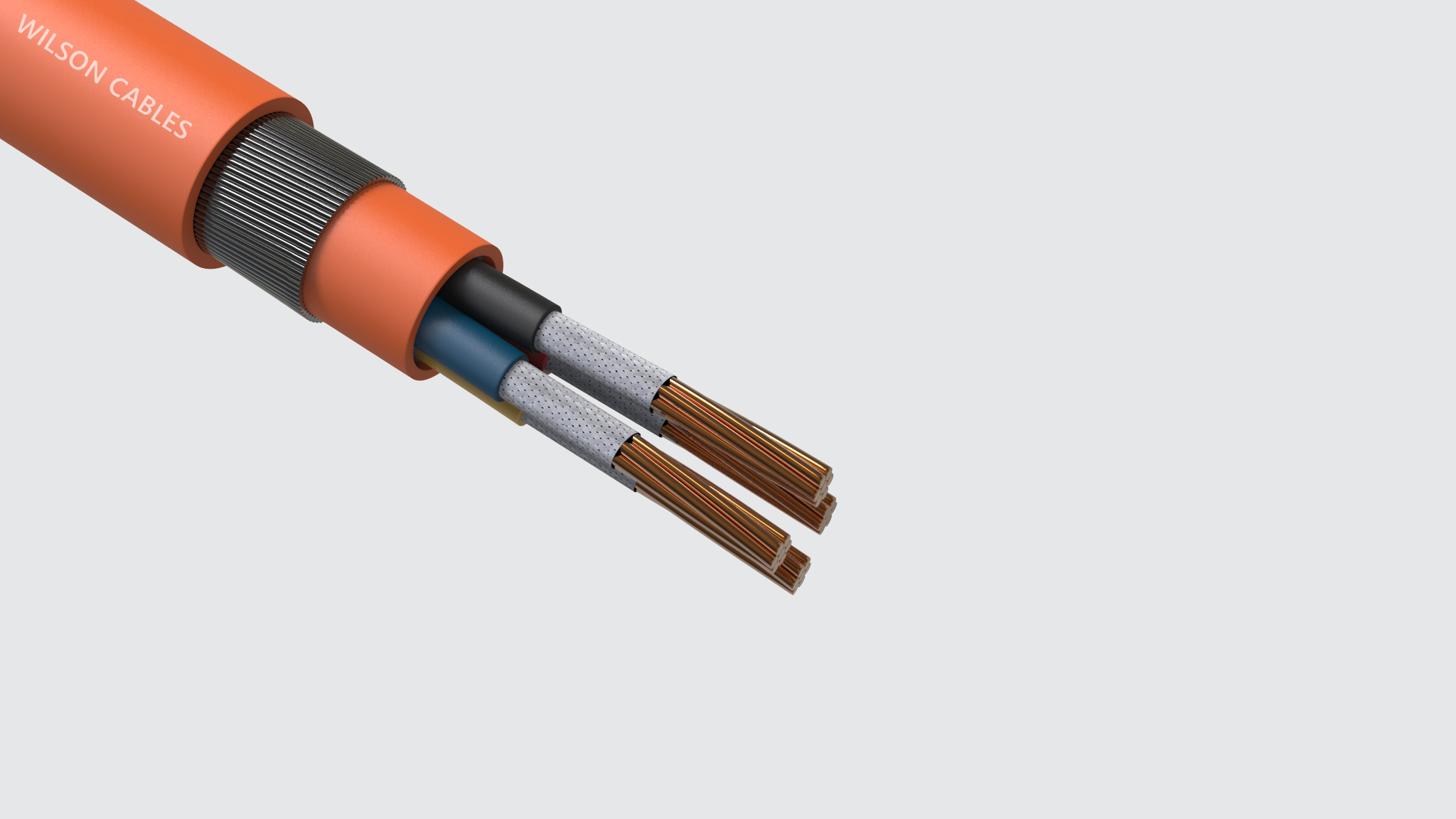 FR-200 or FR-300 Fire Resistant unarmoured Power Cables