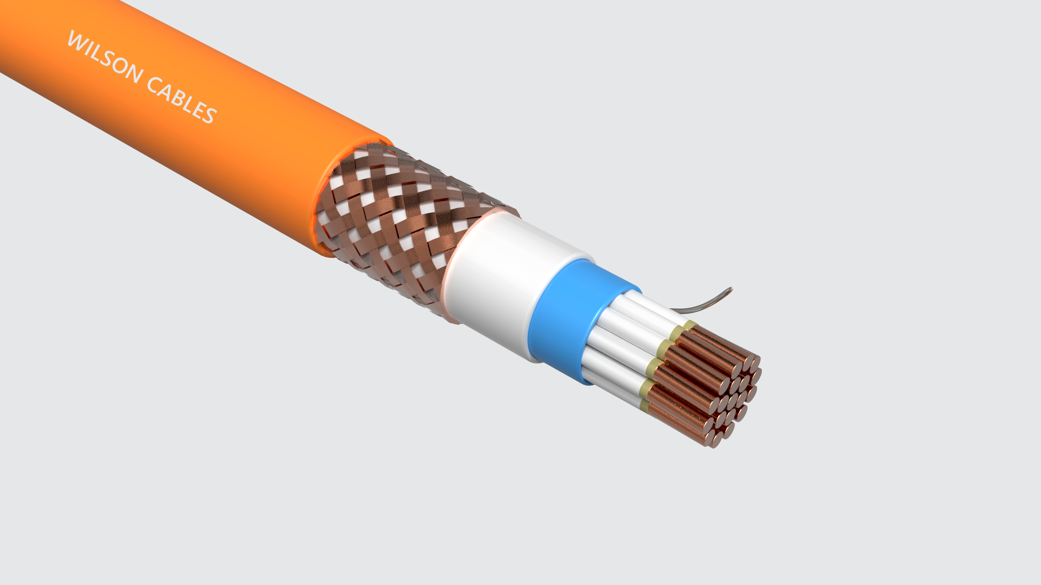 FRIM-200Q-M (SST) / FRIM-200C-M (SST) Fire Resistant Shipboard Braided Instrumentation Cables