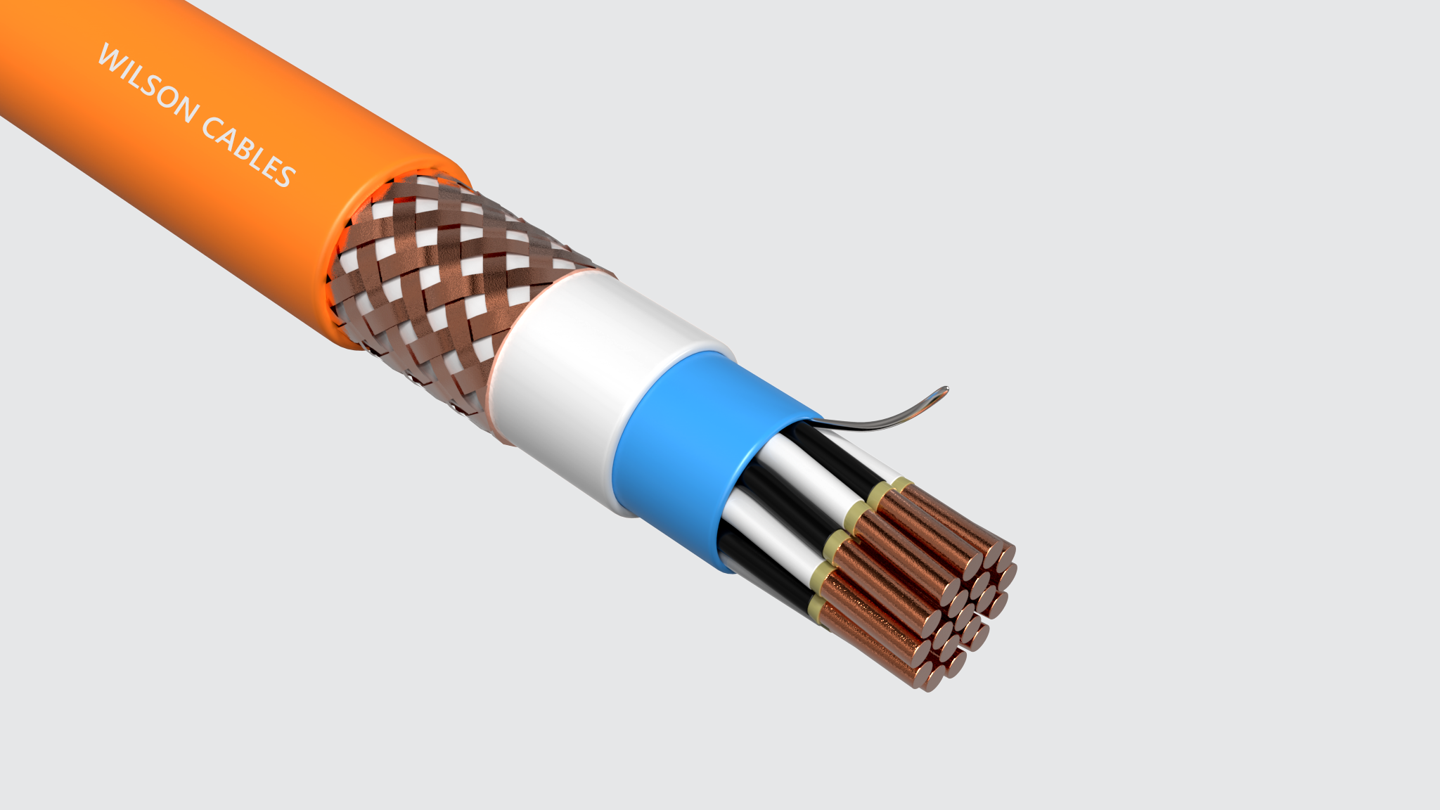 FRIC-200Q-M (SST) / FRIC-200C-M (SST) Fire Resistant Shipboard Braided Instrumentation Cables