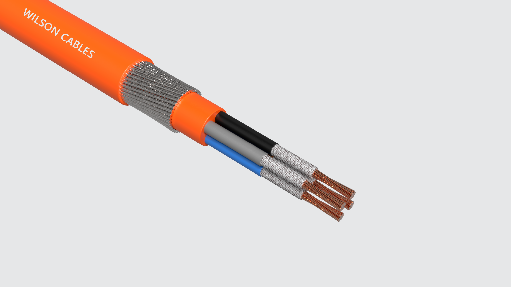 FR-200A or FR-300A Fire Resistant Armoured Power Cables